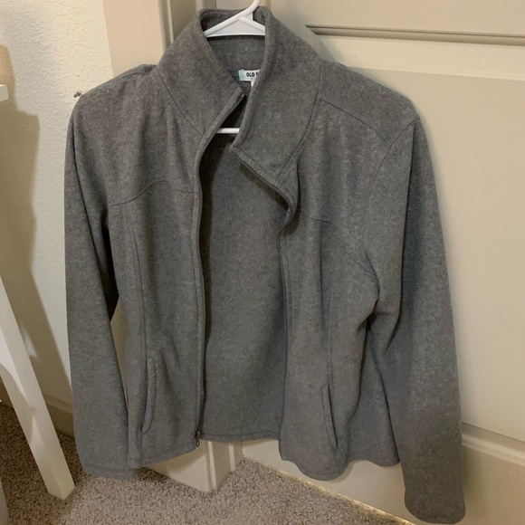 Old Navy Gray Fleece Jacket - Picture 1 of 3